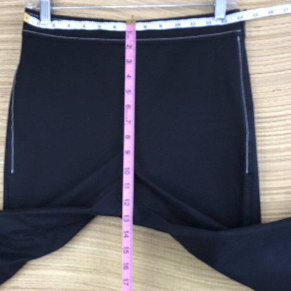 Theory Bimsa Approach Contrast Stitch Stretch Cotton Ankle Pant In Black… - Picture 10 of 11